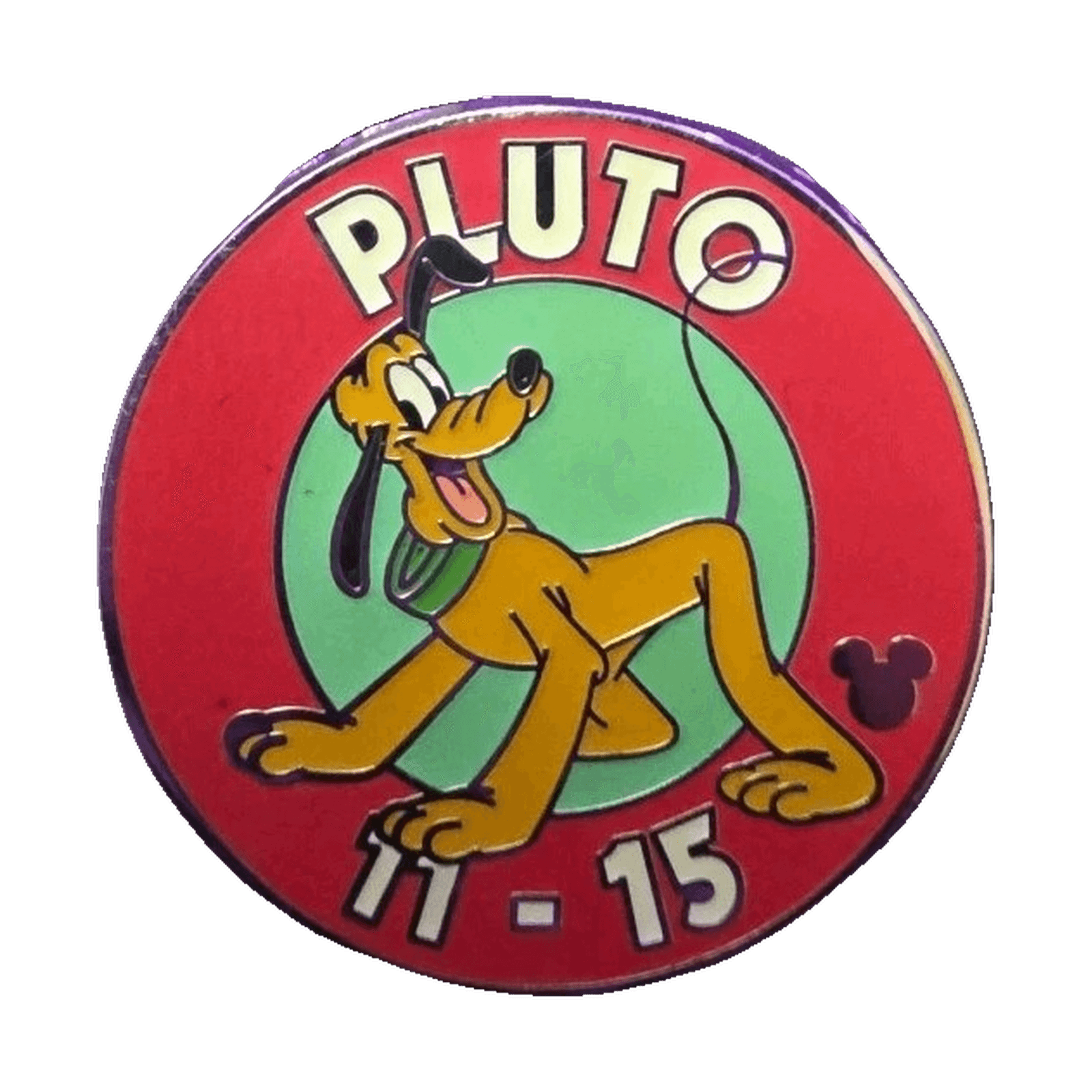 Pluto 17–15 Parking Sign, a 2005 Walt Disney World Cast Lanyard pin
