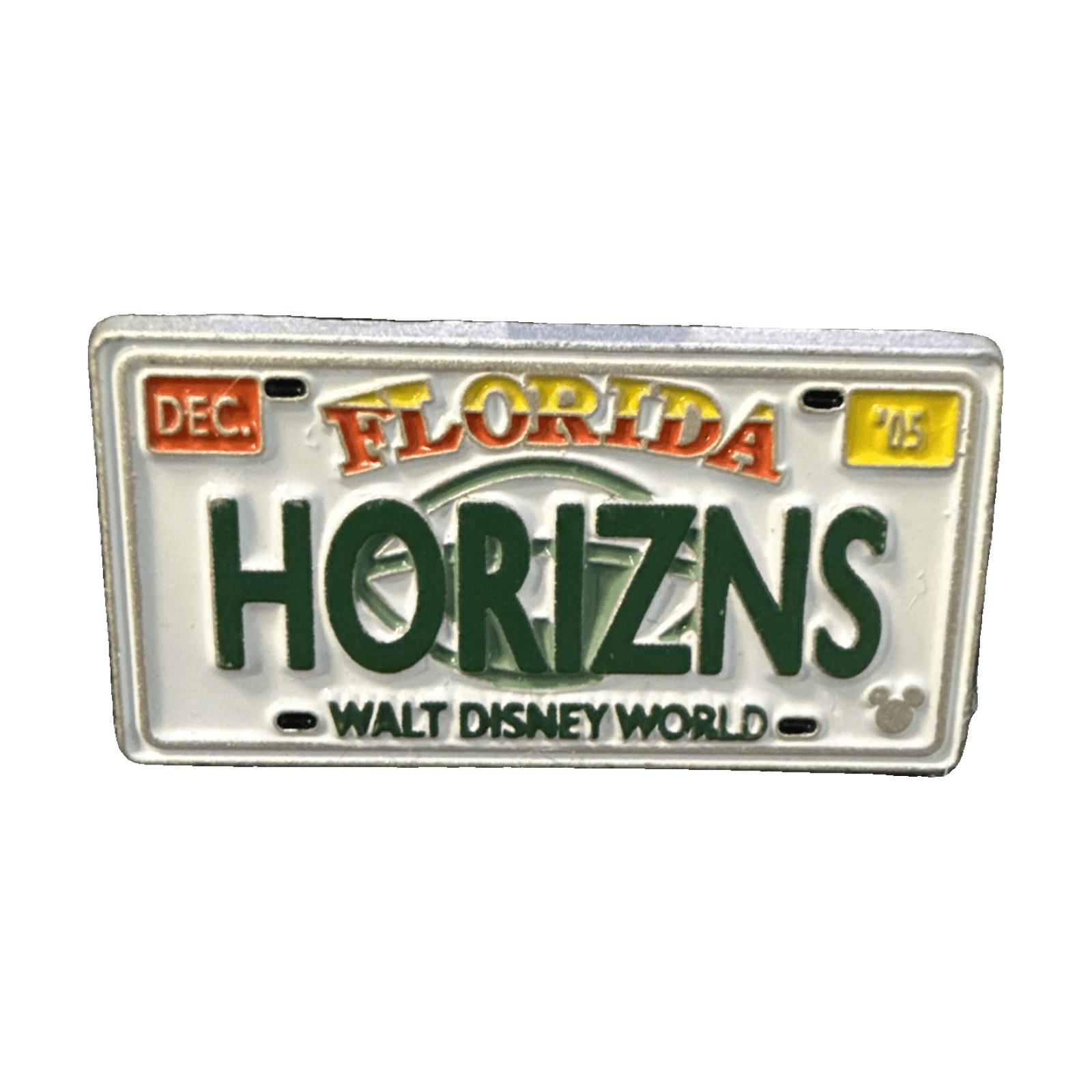 HORIZNS Florida License Plate, a 2005 Walt Disney World Cast Lanyard pin