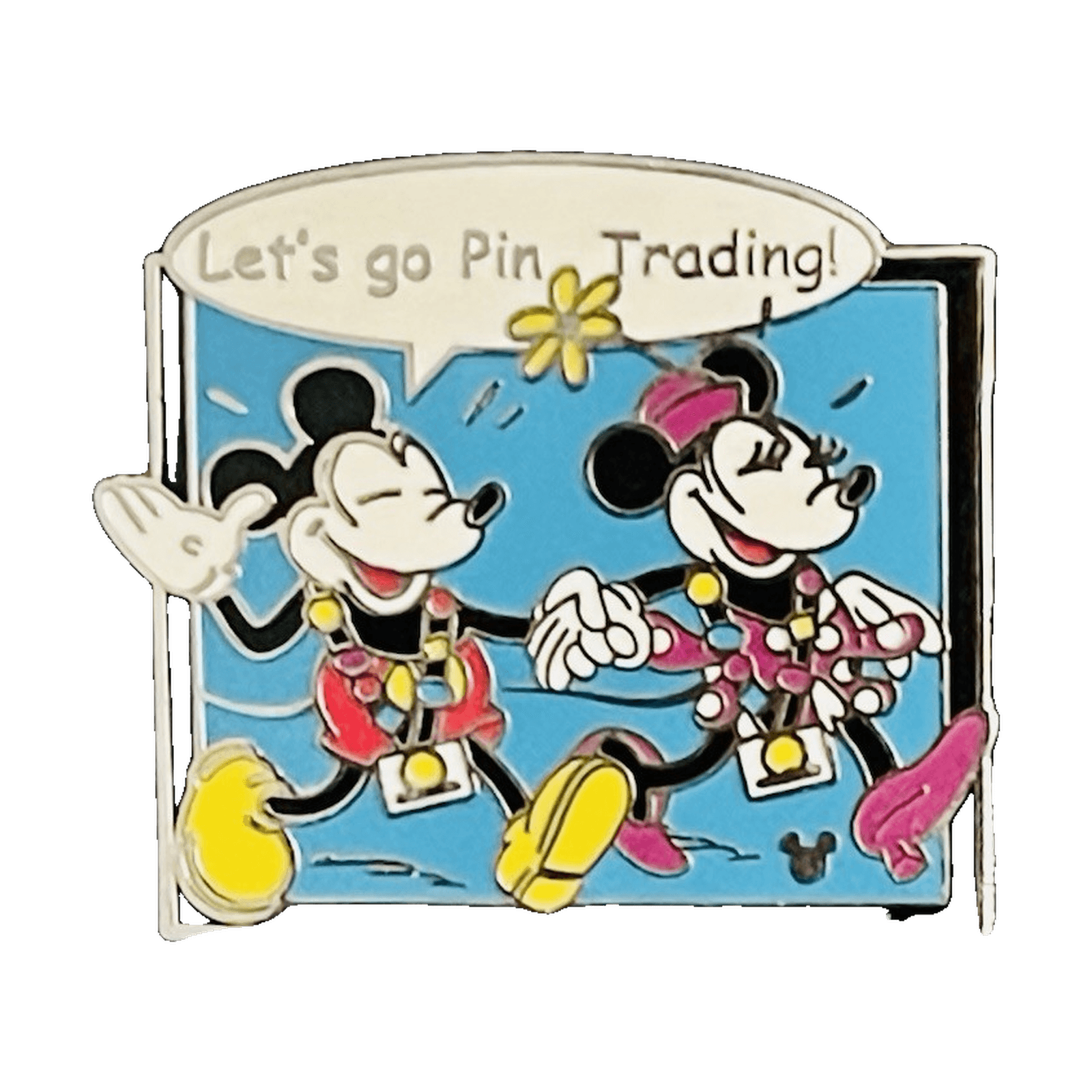 Let's Go Pin Trading, a 2005 Disneyland Resort Cast Lanyard pin