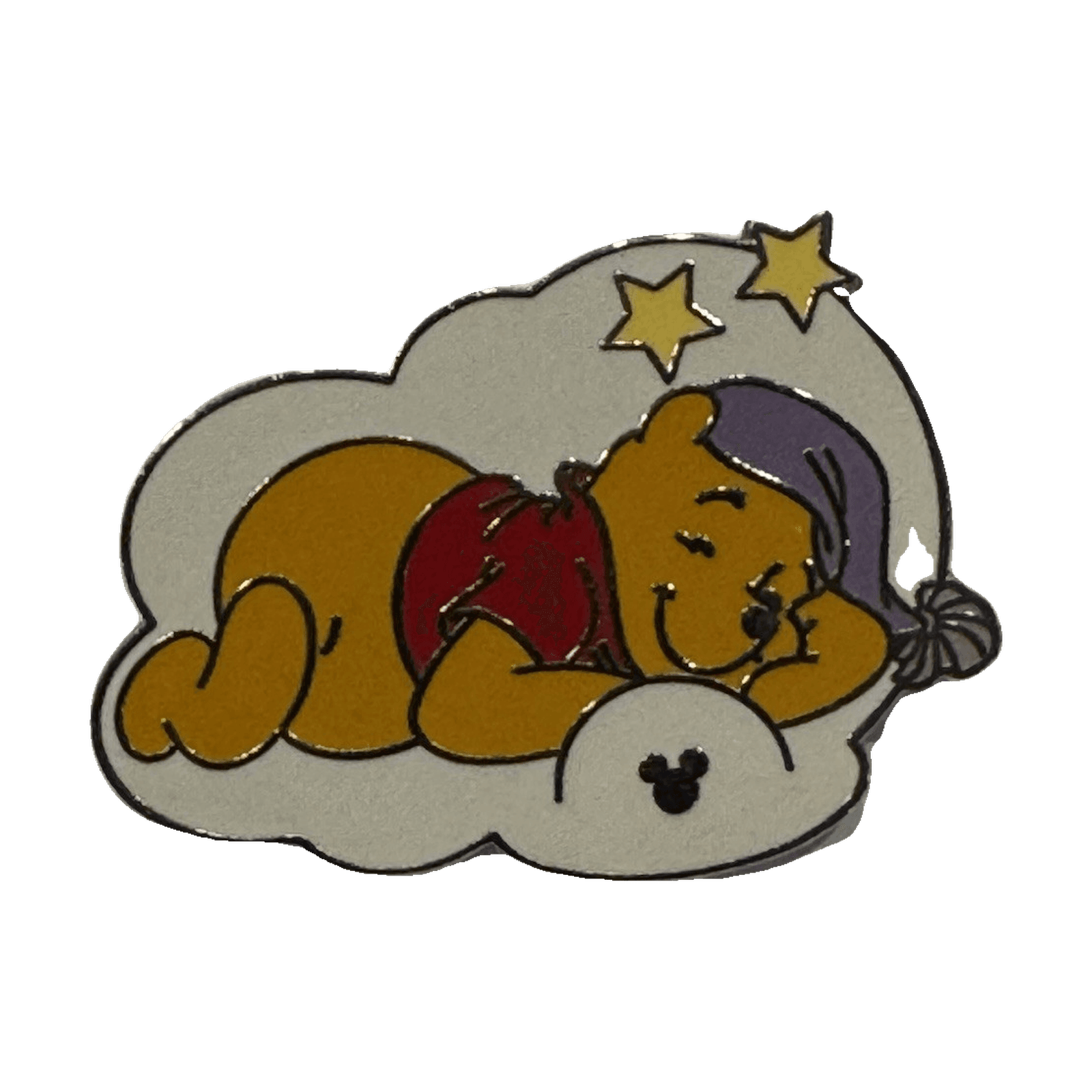 Winnie the Pooh Cloud Sleeping, a 2005 Disneyland Resort Cast Lanyard pin