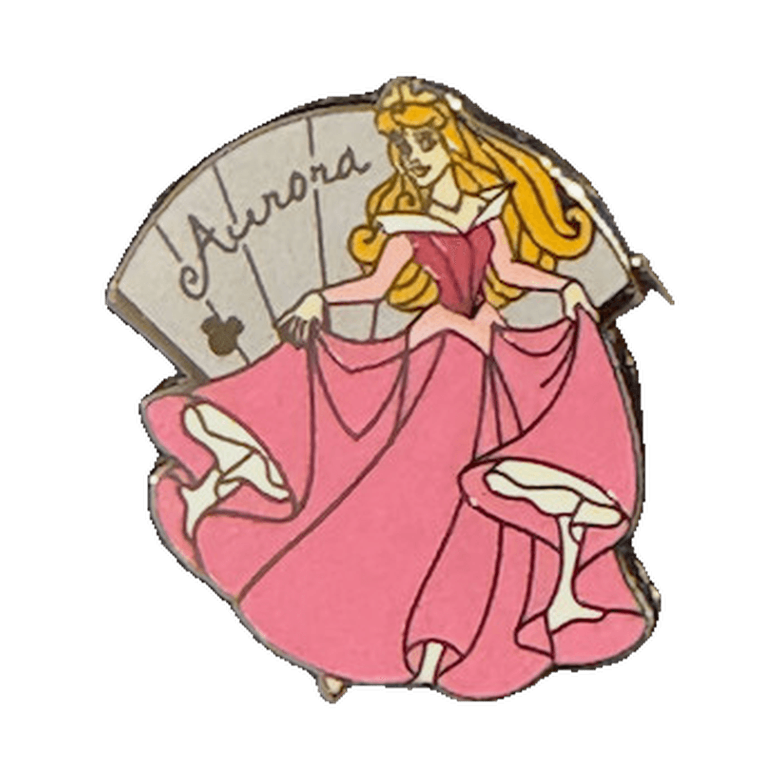 Aurora Princess Fan, a 2005 Disneyland Resort Cast Lanyard pin