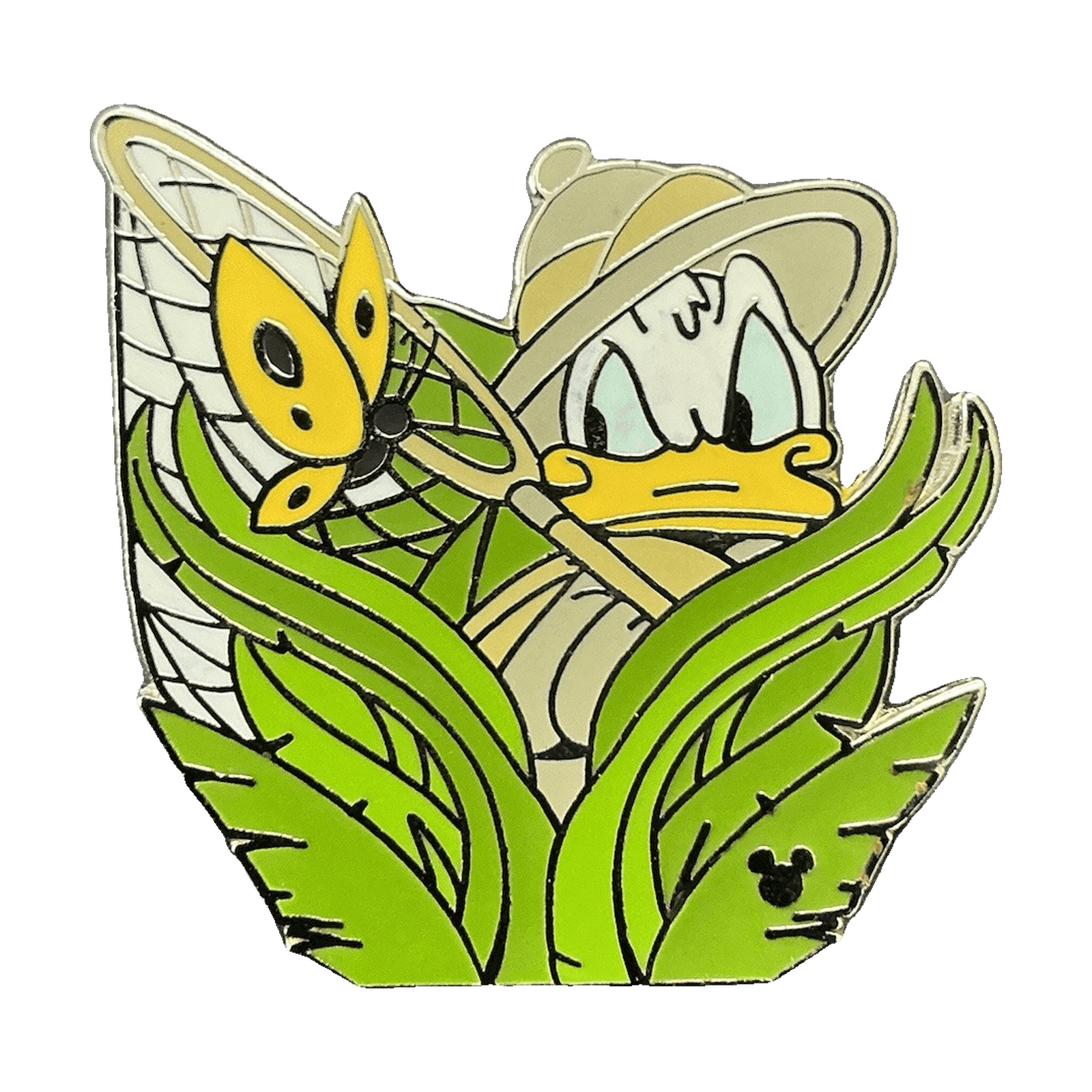 Donald Duck Butterfly Catcher, a 2005 Disneyland Resort Cast Lanyard pin