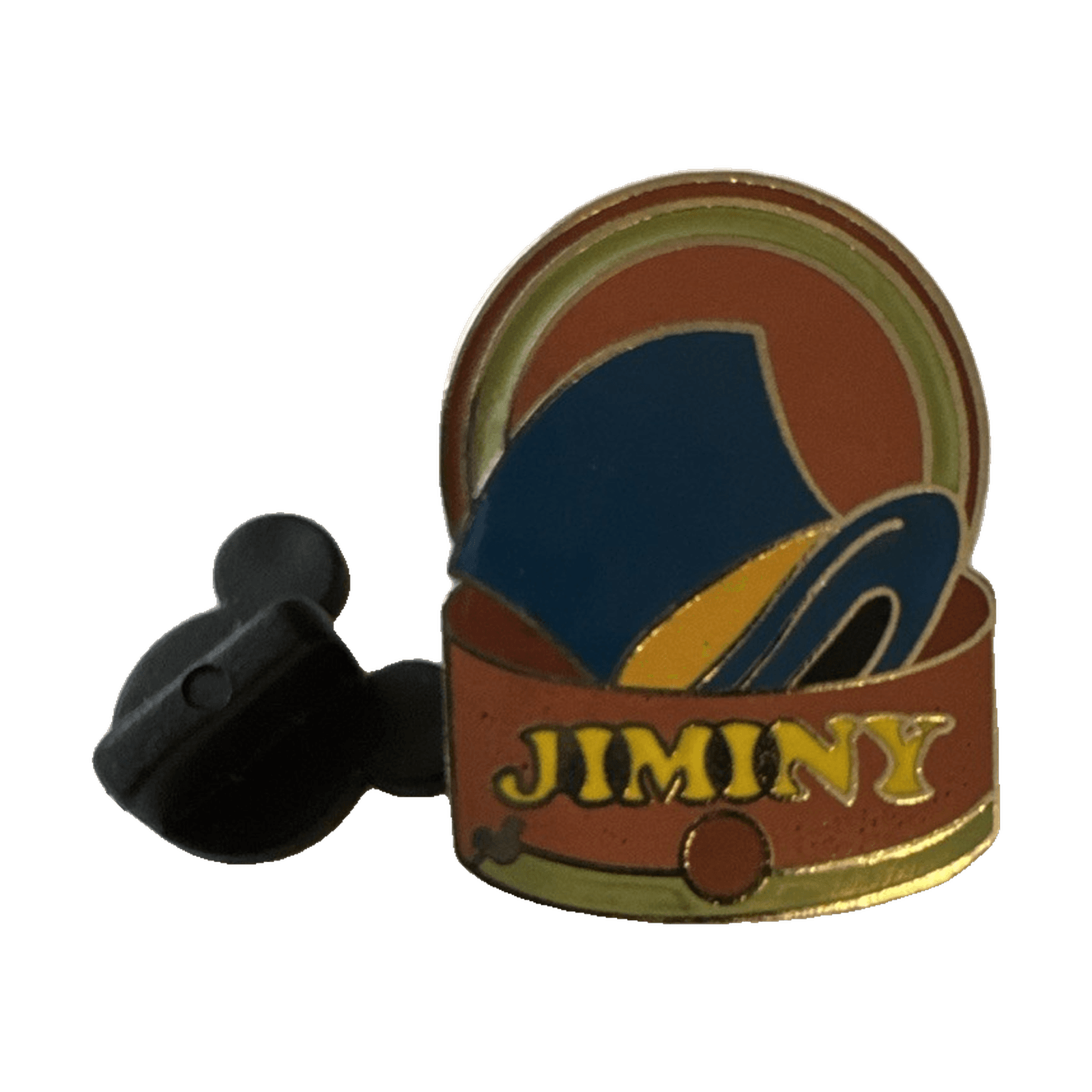 Jiminy Cricket Hat Box, a 2005 Disneyland Resort Cast Lanyard pin