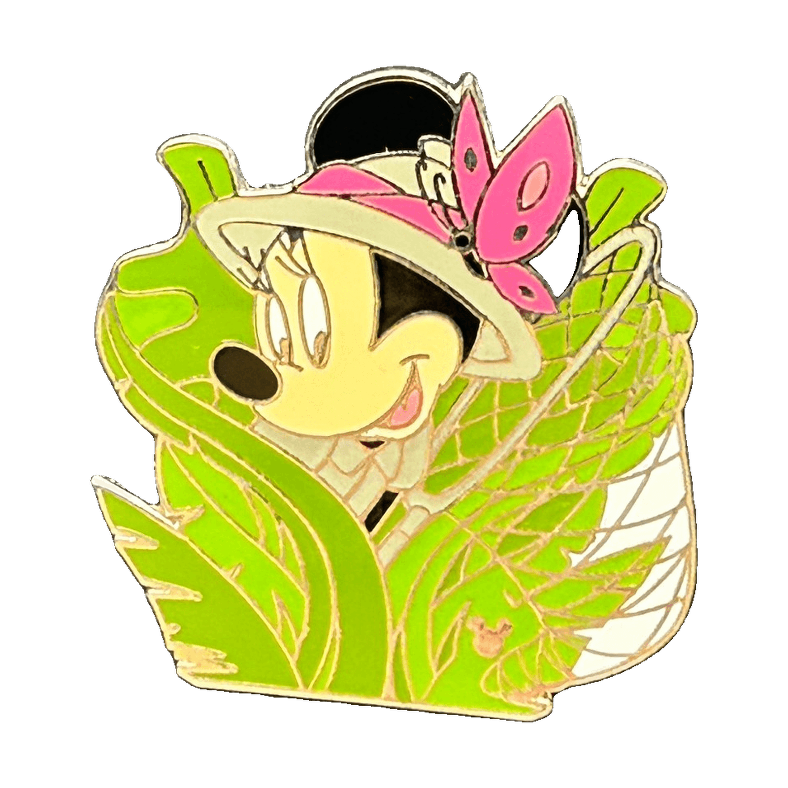 Minnie Mouse Butterfly Catcher, a 2005 Disneyland Resort Cast Lanyard pin