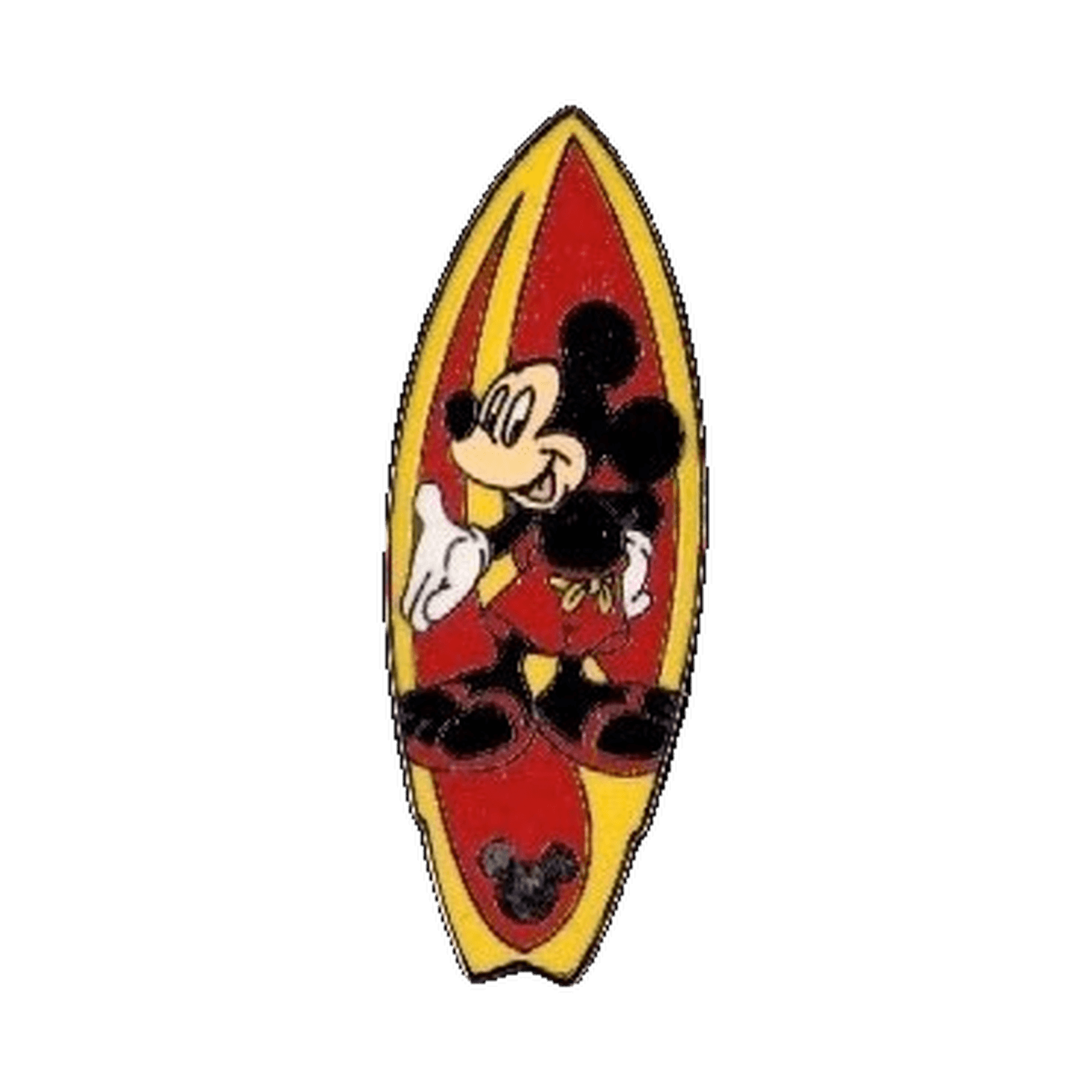 Mickey Mouse Surfboard, a 2005 Disneyland Resort Cast Lanyard pin