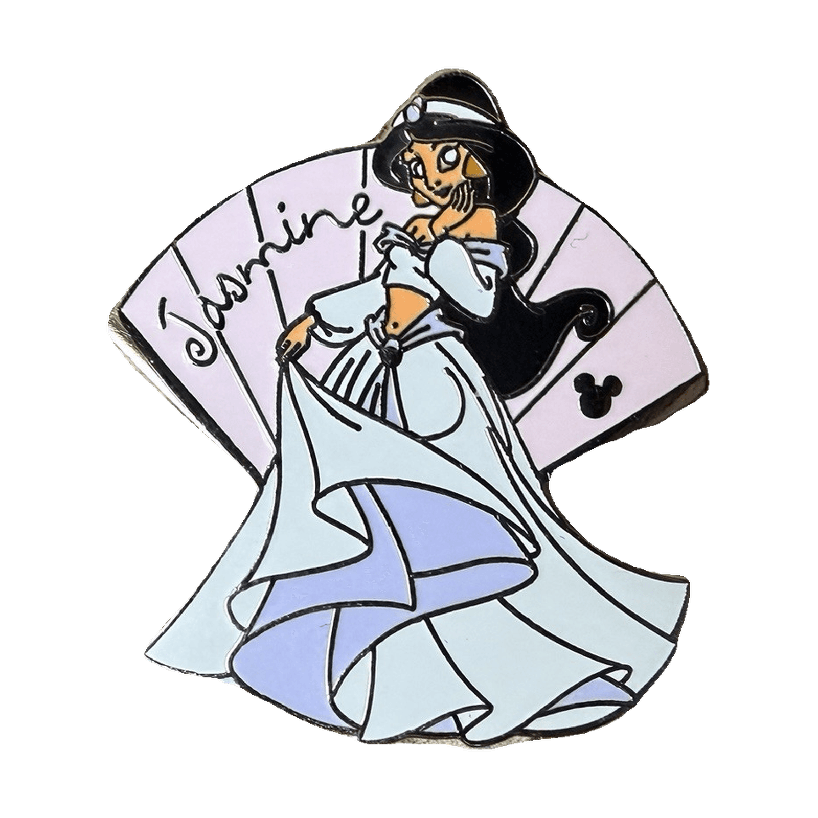 Jasmine Princess Fan, a 2005 Disneyland Resort Cast Lanyard pin