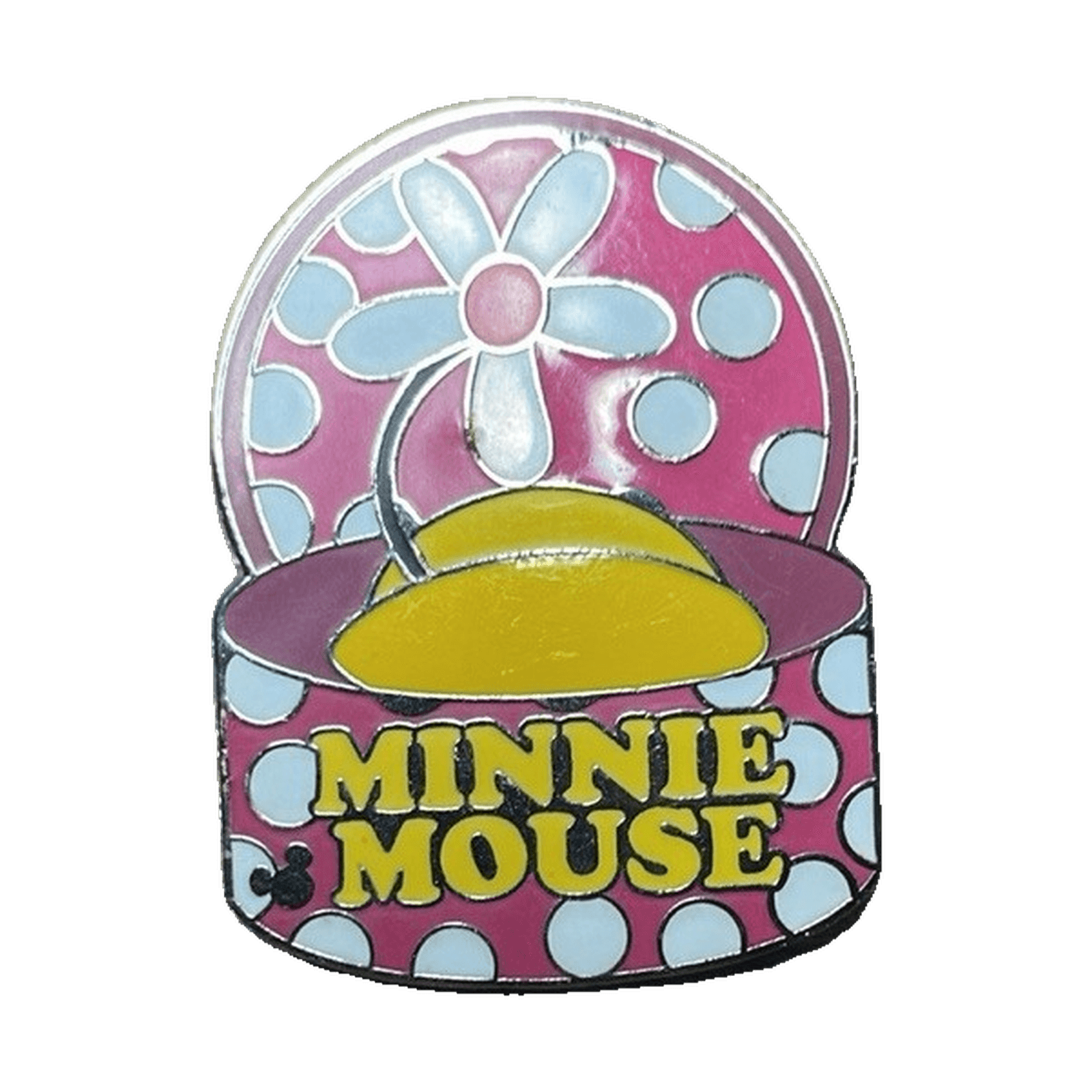 Minnie Mouse Hat Box, a 2005 Disneyland Resort Cast Lanyard pin