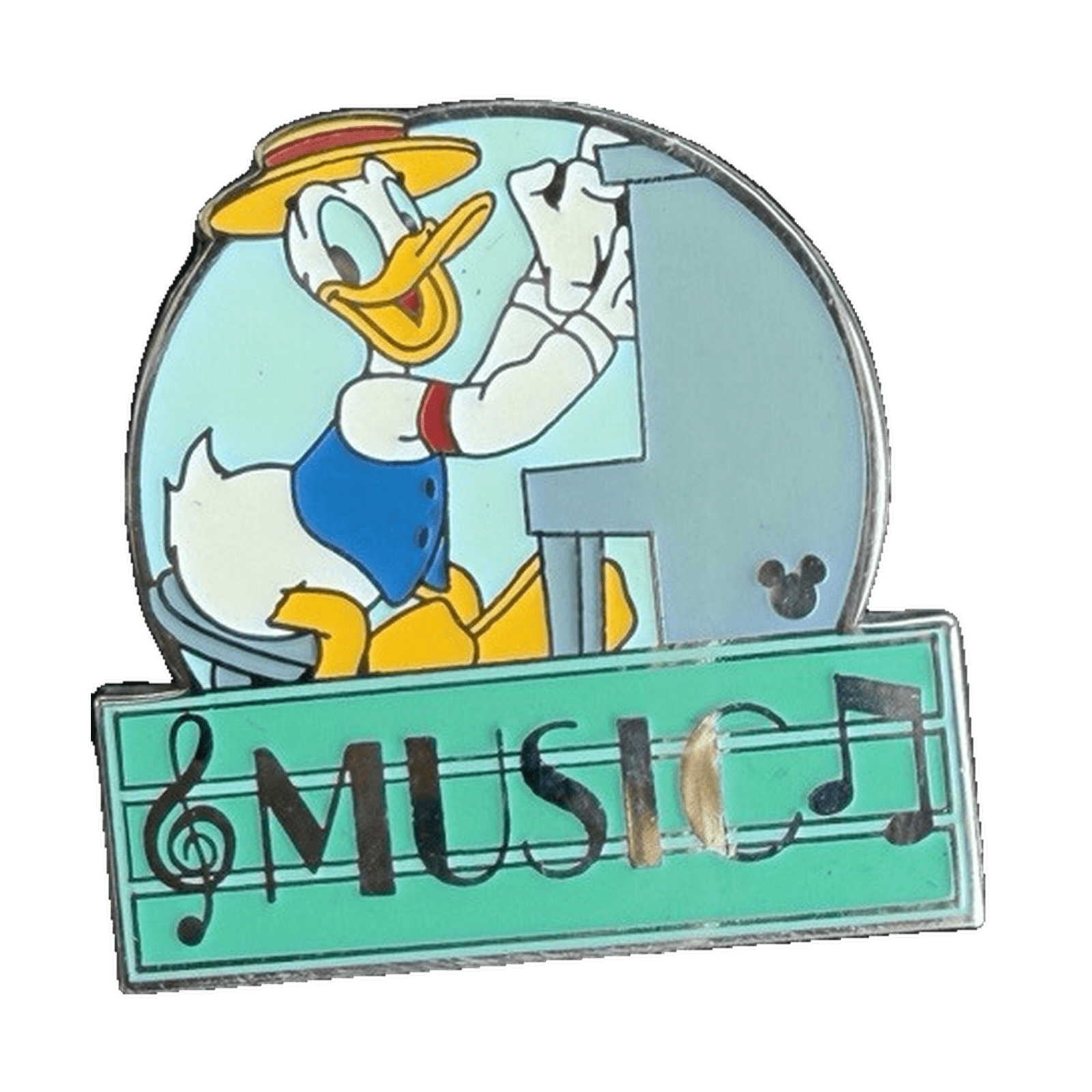 Music Donald Duck, a 2005 Walt Disney World Cast Lanyard pin