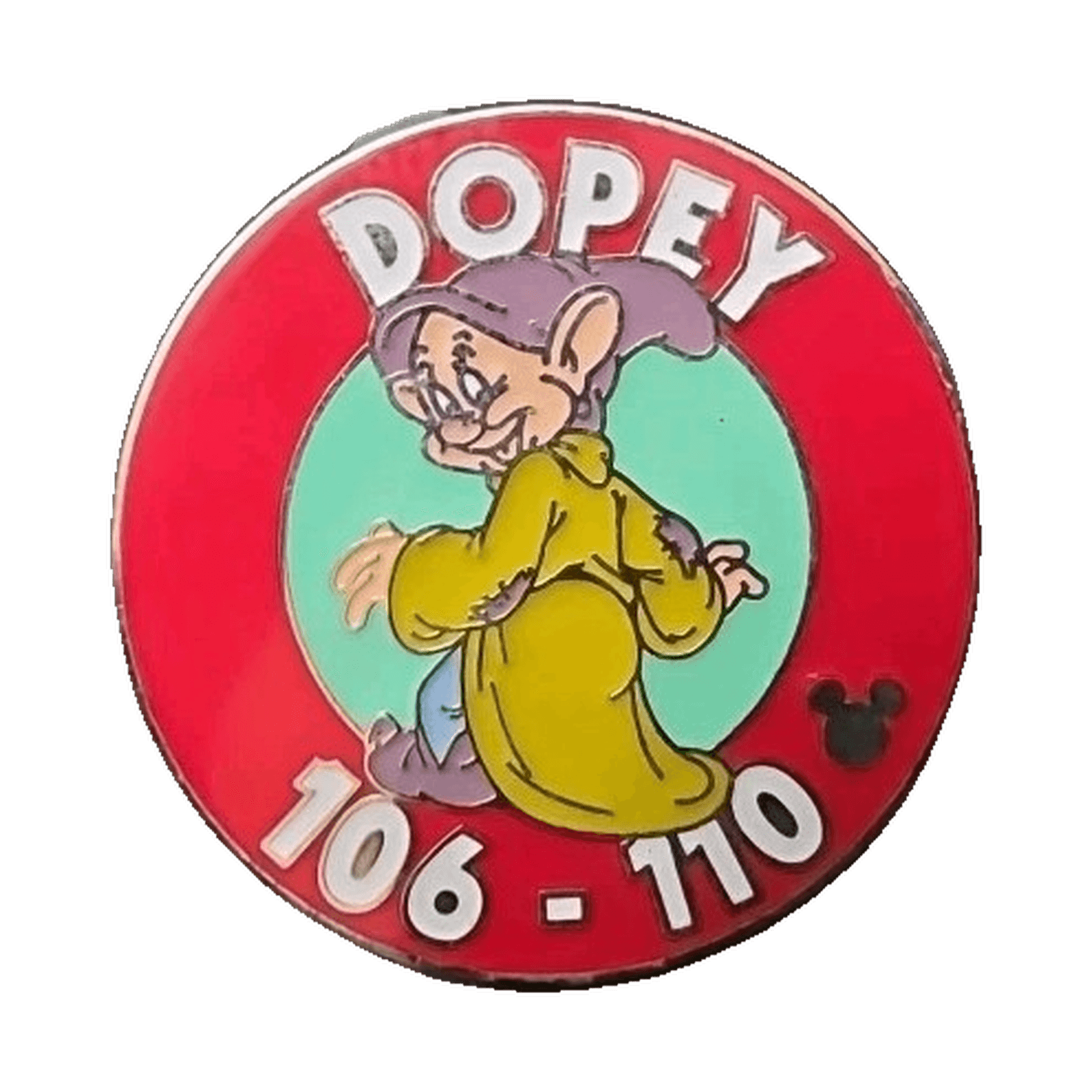 Dopey 66–77 Parking Sign, a 2005 Walt Disney World Cast Lanyard pin
