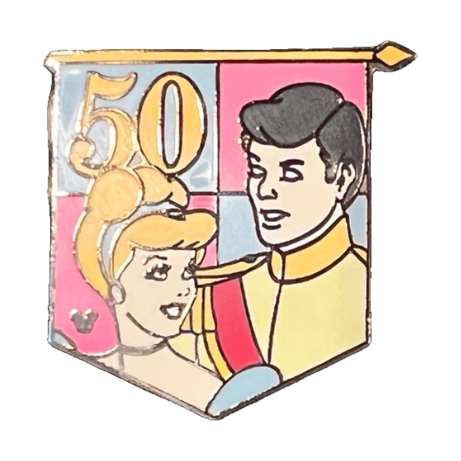 Cinderella and Prince Charming 50th Anniversary Banner front