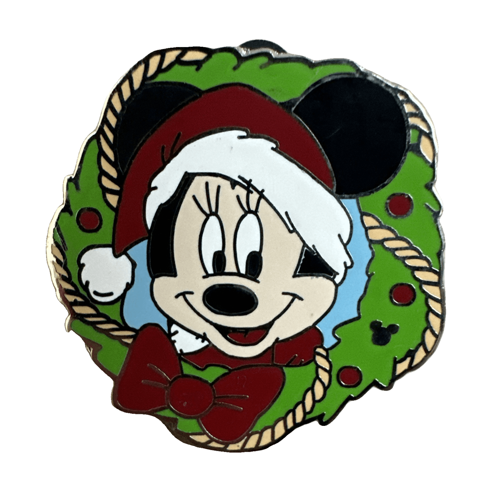 Minnie Mouse Holiday Wreath front