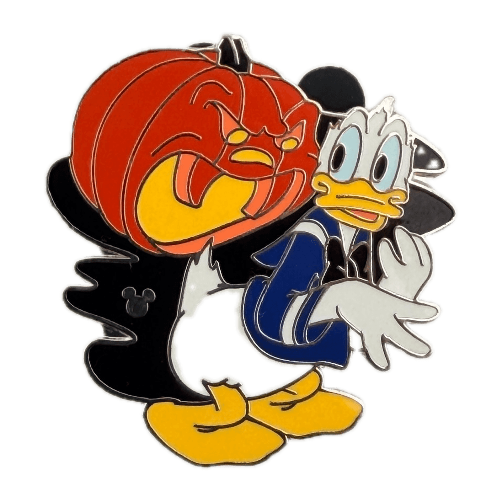 Donald Duck with Jack-o'-Lantern front