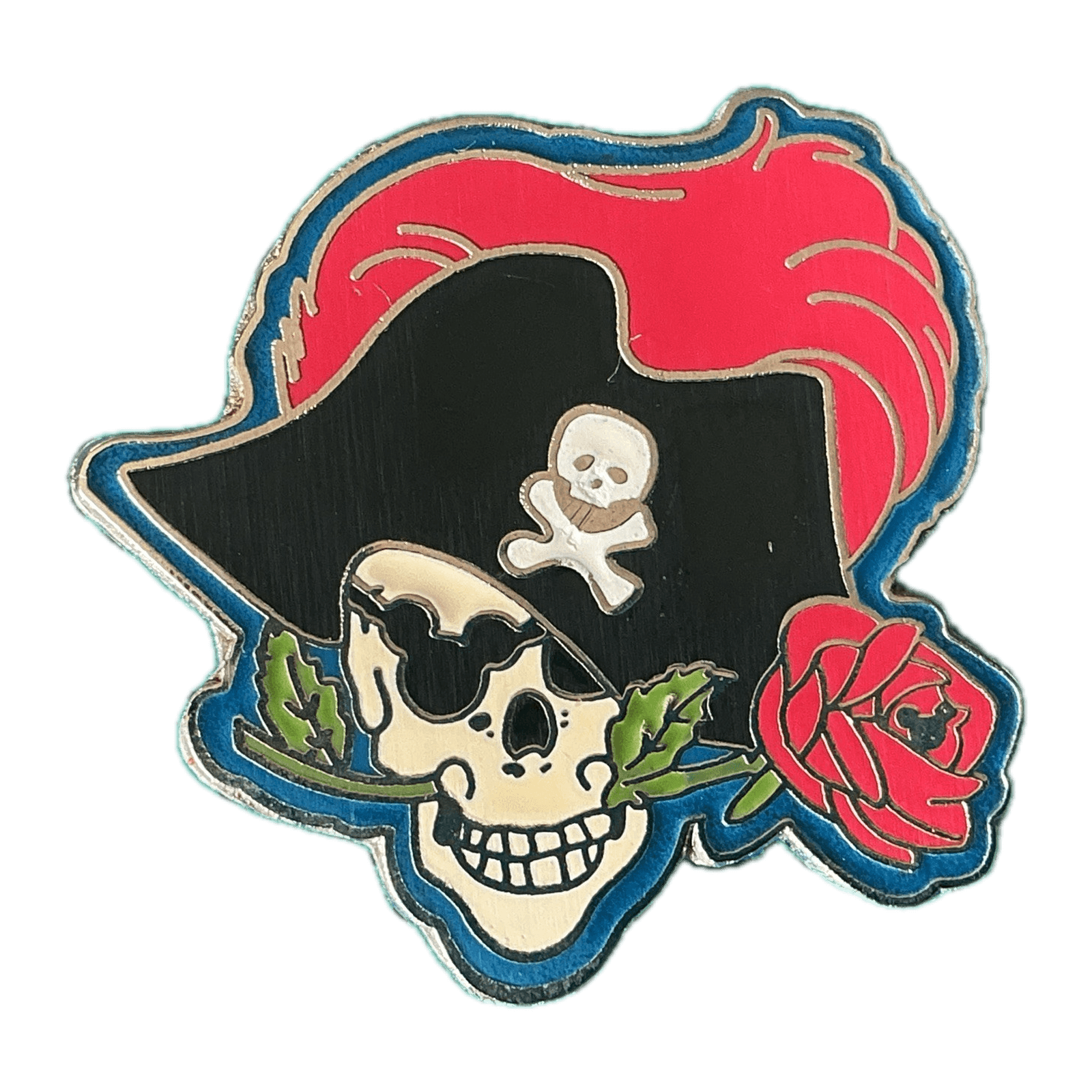 Rose in Teeth Pirate front