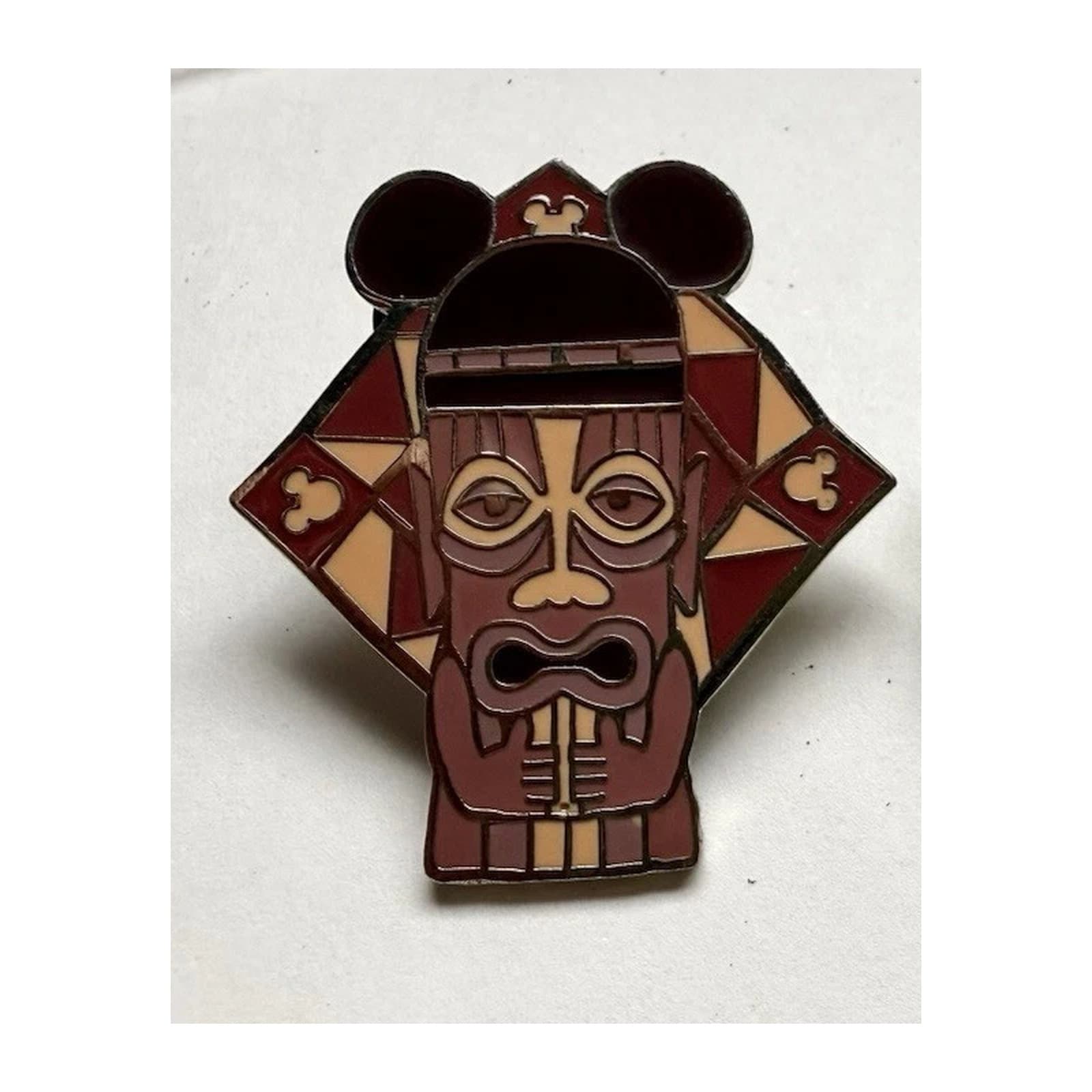 Maroon Tiki Wearing Ear Hat front