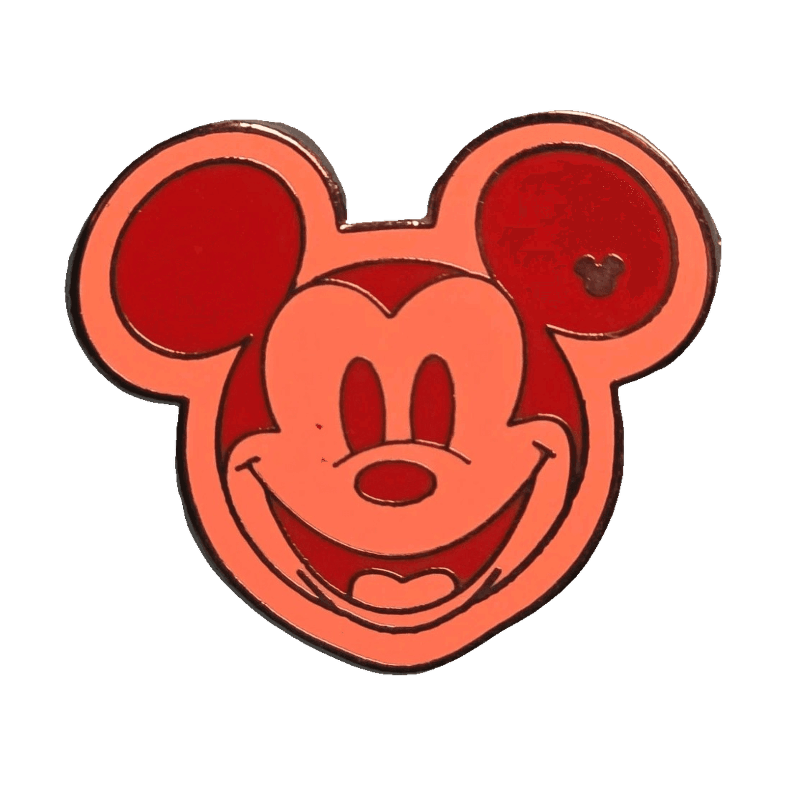 Dark Red Colorful Mickey Head front