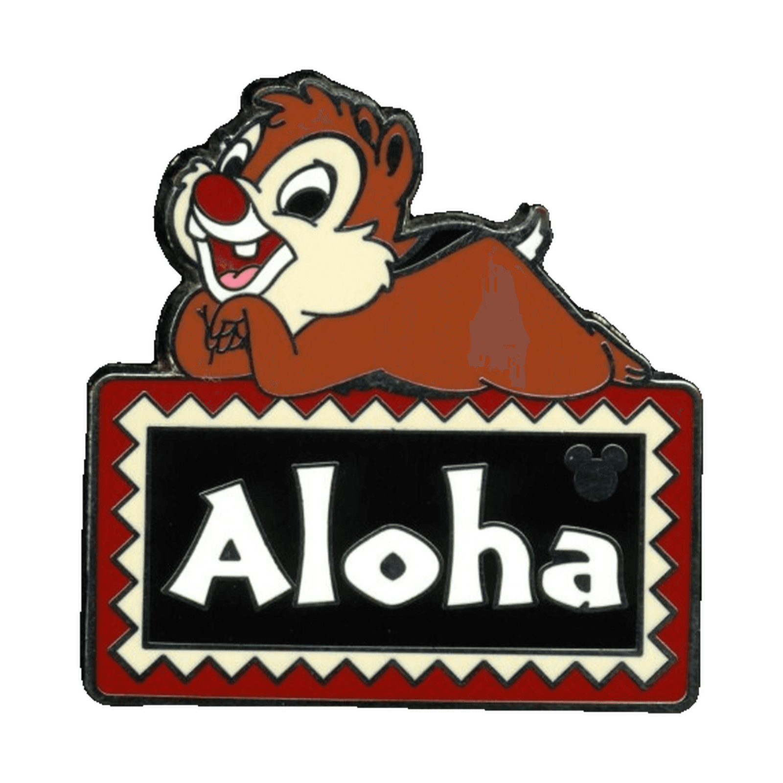 Dale with Black Aloha Sign front