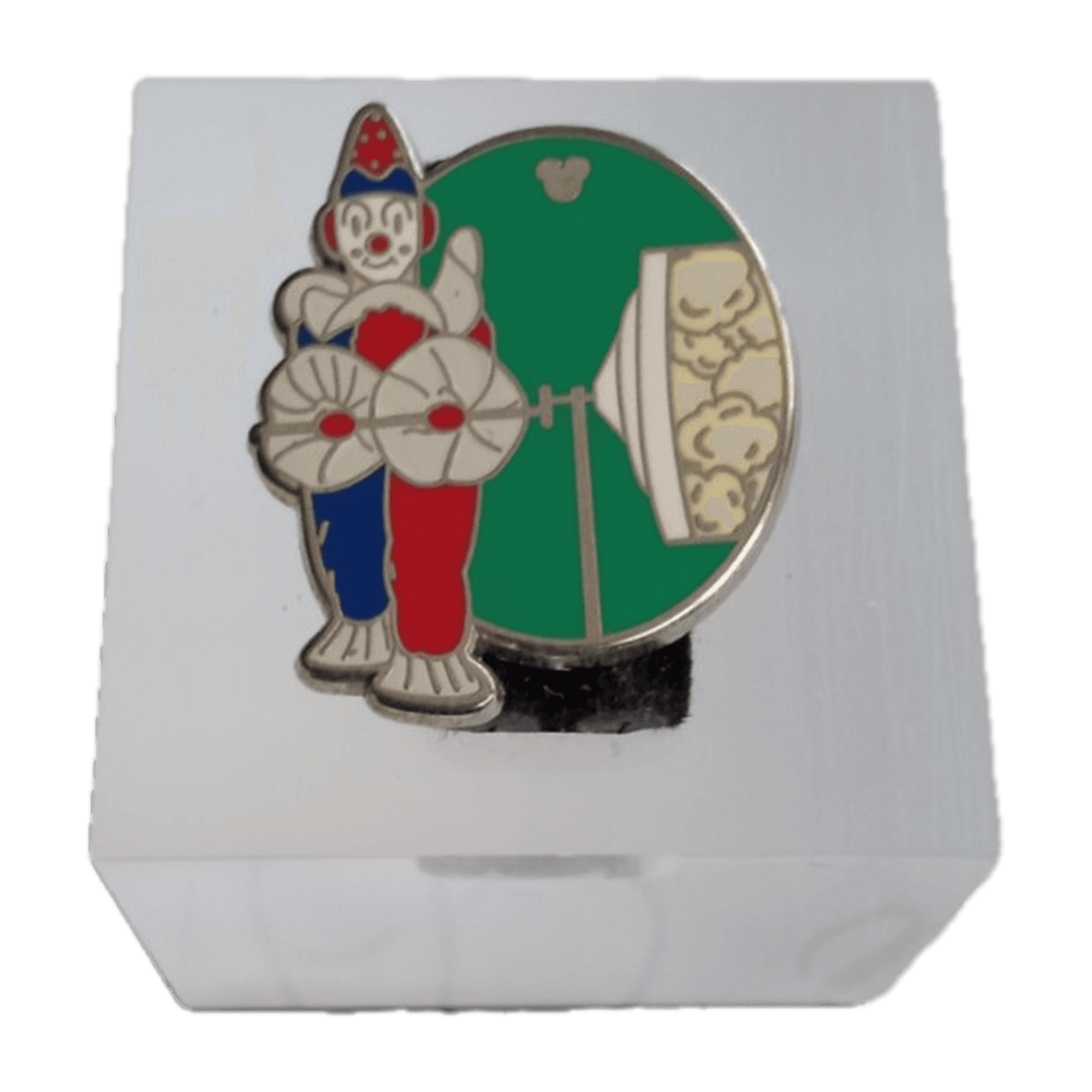 Red and Blue Clown - Popcorn Turners front