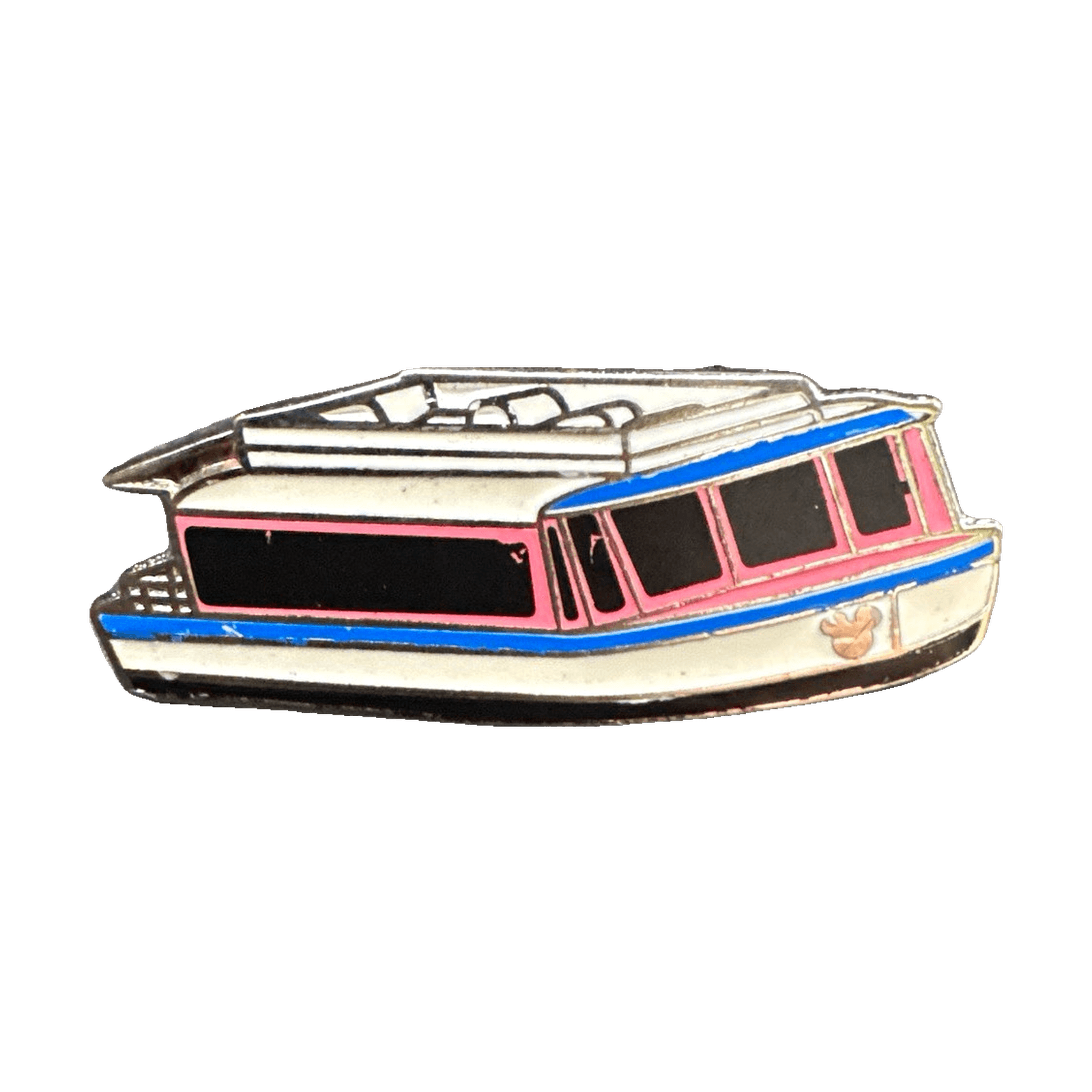 Friendship Boat — Red and Light Blue