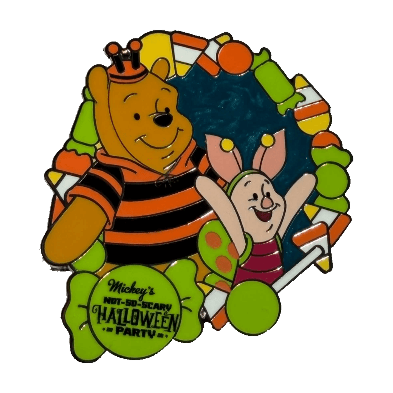 Winnie the Pooh and Piglet Mickey's Not-So-Scary Halloween Party 2026 Mystery Pin