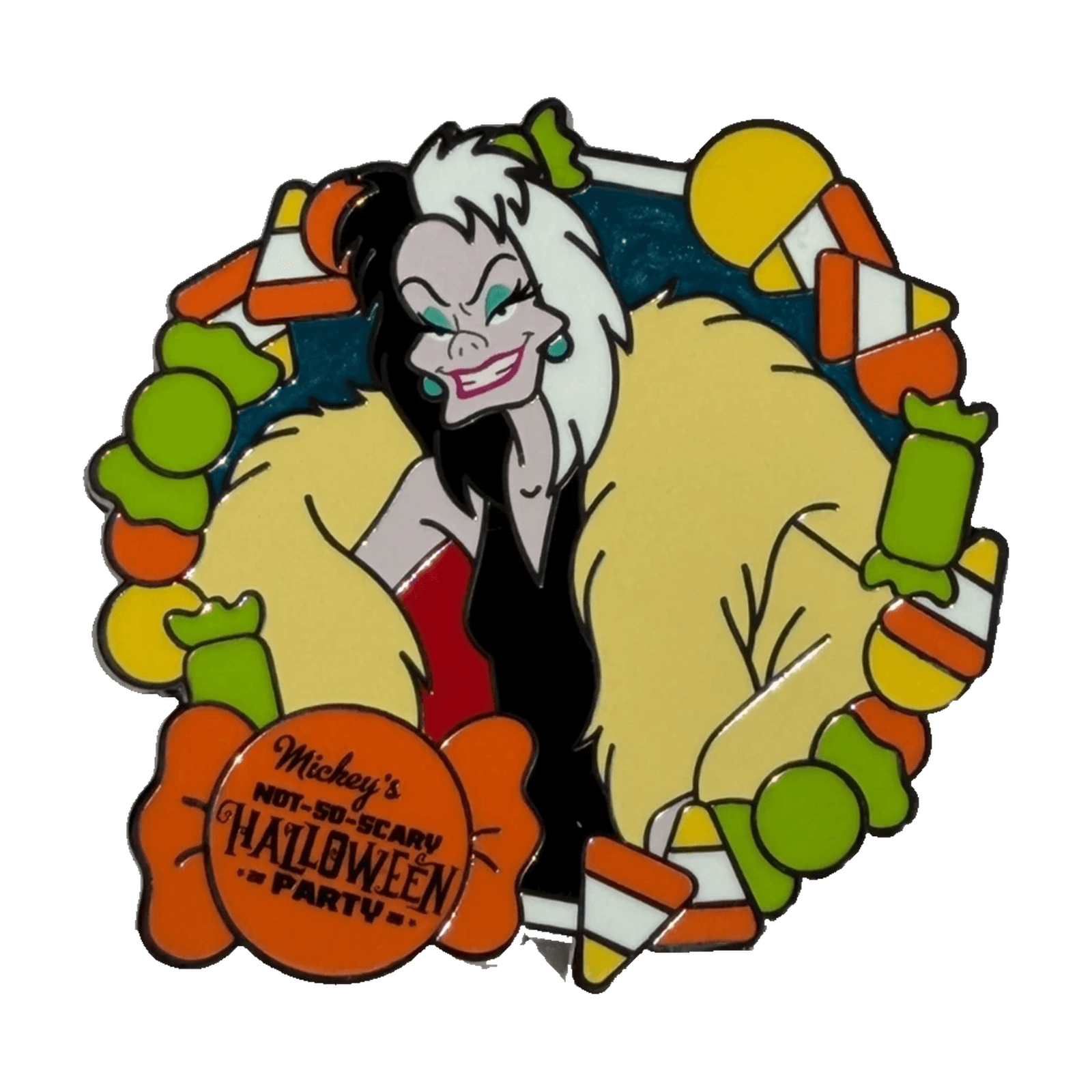 Cruella de Vil Mickey's Not-So-Scary Halloween Party 2026 Mystery Pin