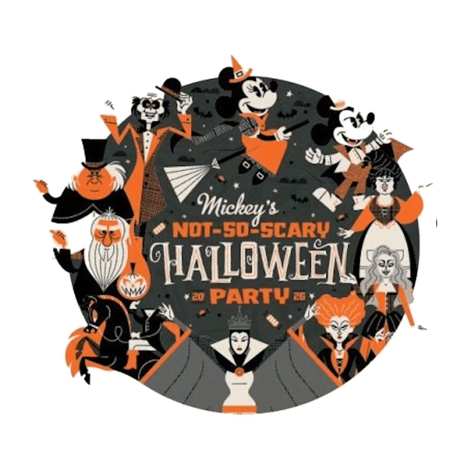 Mickey's Not-So-Scary Halloween Party 2026 Character Pin