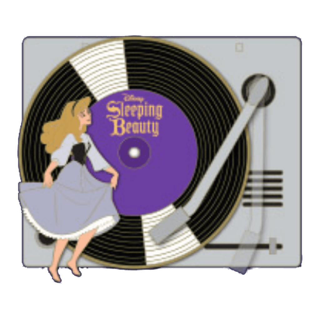 Record Player with Sleeping Beauty - Vinyl Records front