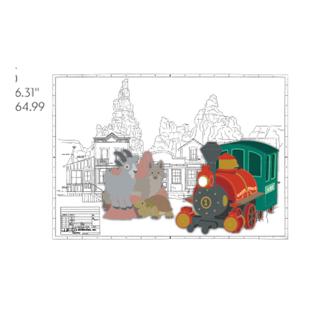 Big Thunder Mountain Railroad Pins and Blueprint - D23 Marketplace 2026: Pins and Blueprints front