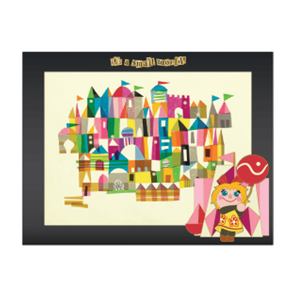 It's a Small World Pin and Lithograph - D23 Marketplace 2026: Pin and Lithograph Sets front