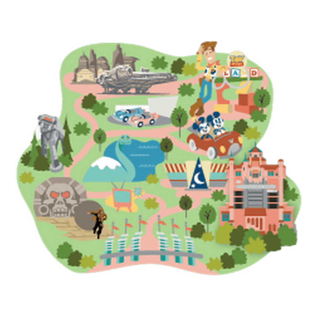 Disney's Hollywood Studios Park Map - D23 Expo 2026: Park Maps