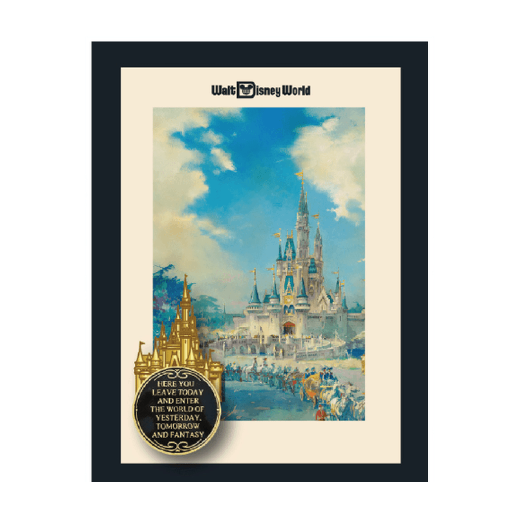 Walt Disney World Castle Pin with Concept Art - D23 Marketplace 2026: Castle Concept Art front