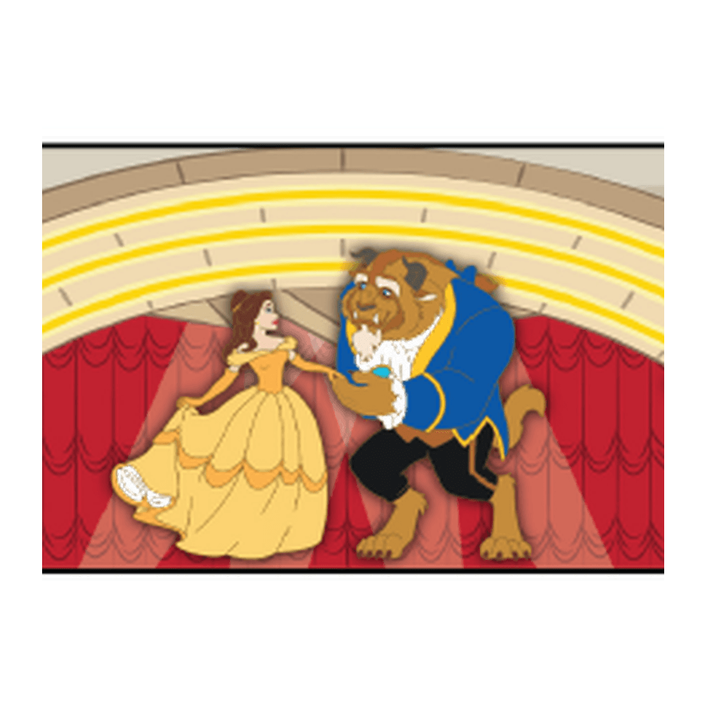 Belle & Beast - Beauty and the Beast Pin Set front