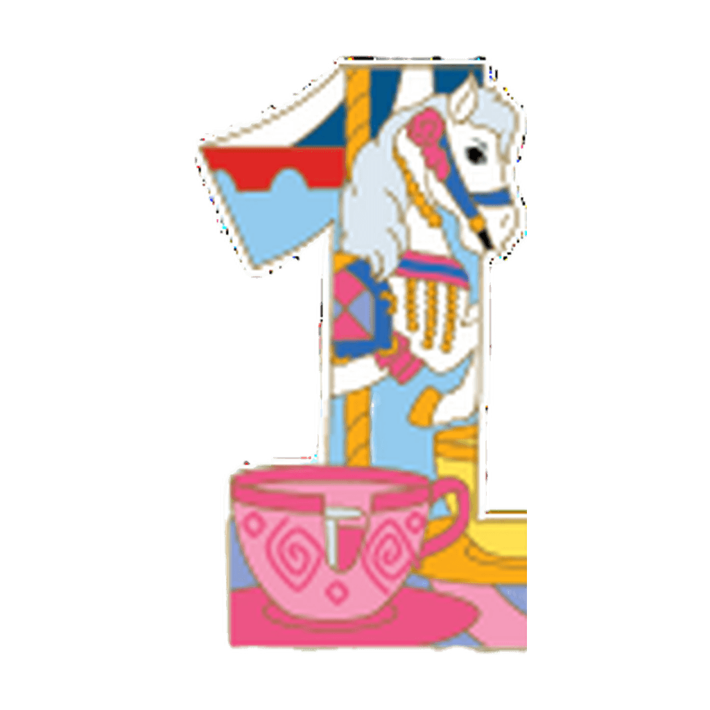 First "1" - Disneyland Resort 1955 Pin Set front