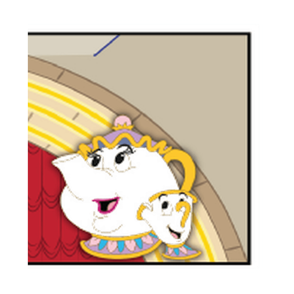 Mrs. Potts & Chip - Beauty and the Beast Pin Set front