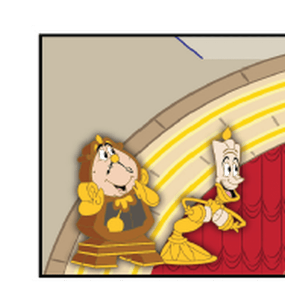Lumière & Cogsworth - Beauty and the Beast Pin Set