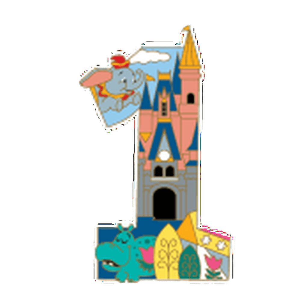First "1" - Walt Disney World 1971 Pin Set front
