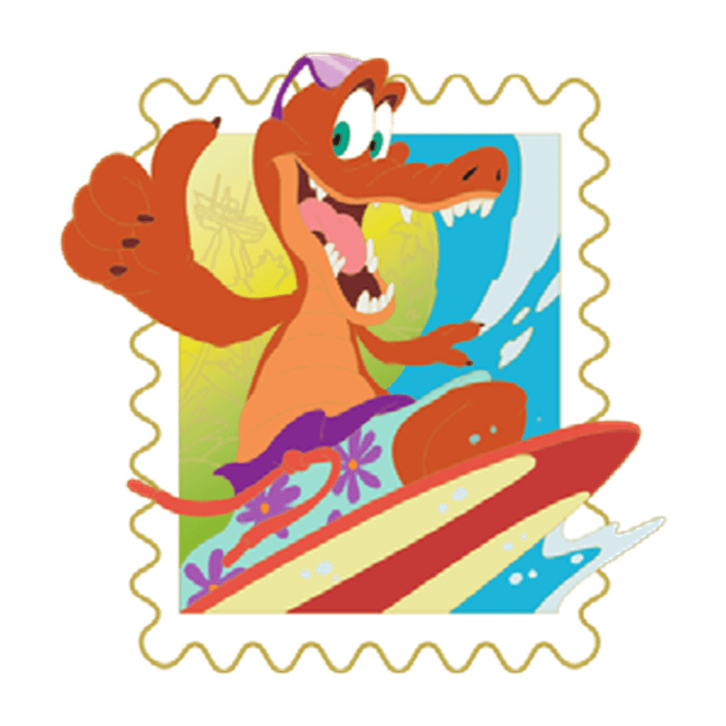 Lagoona Gator - Disney Park Stamps: Series 2