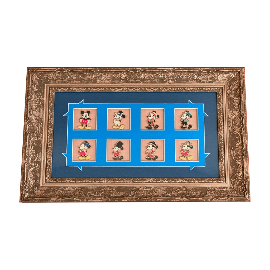 Mickey's City Outfits - D23 Pin Store Framed Pin Sets front