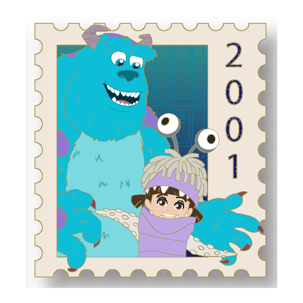 Sulley & Boo - The Ultimate Pixar Stamp front