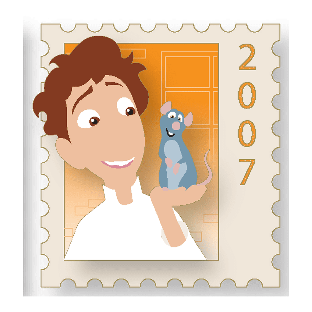 Linguini & Remy - The Ultimate Pixar Stamp front