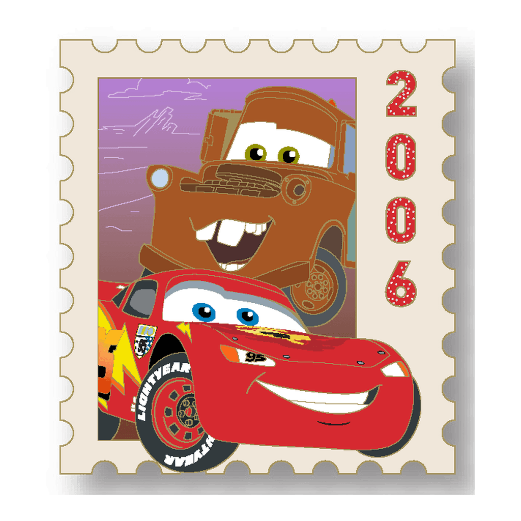Lightning McQueen & Mater - The Ultimate Pixar Stamp front