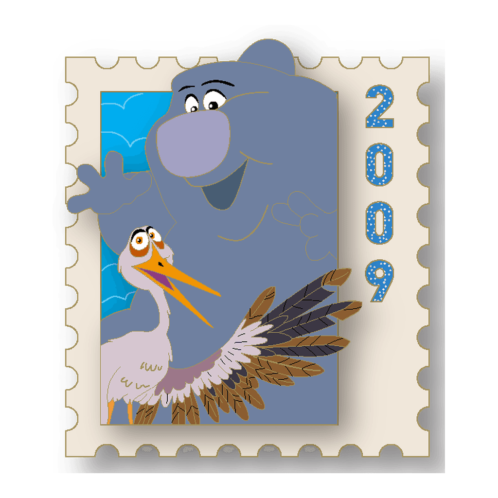 Gus the Cloud & Peck the Stork - The Ultimate Pixar Stamp