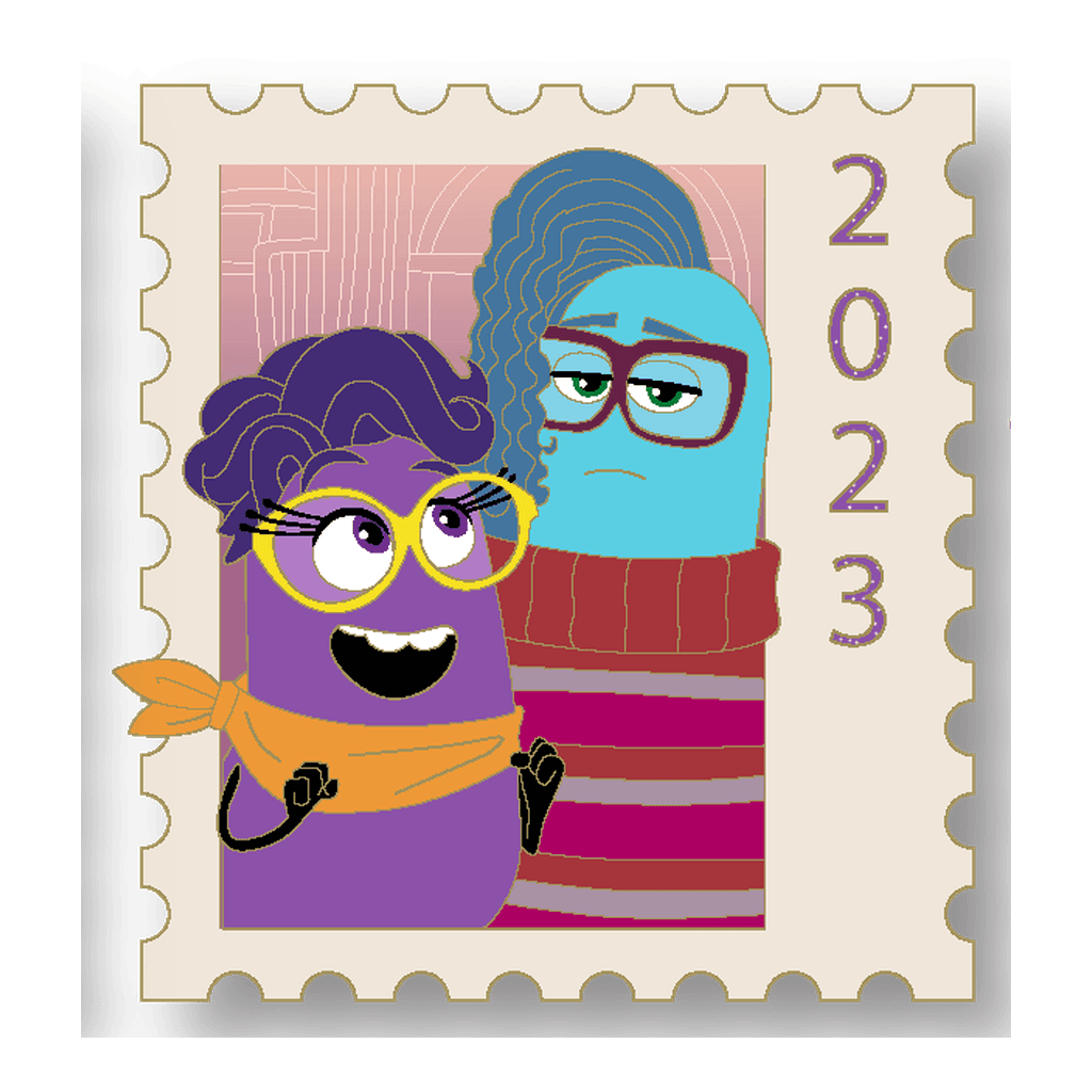 Paula & Xeni - The Ultimate Pixar Stamp front