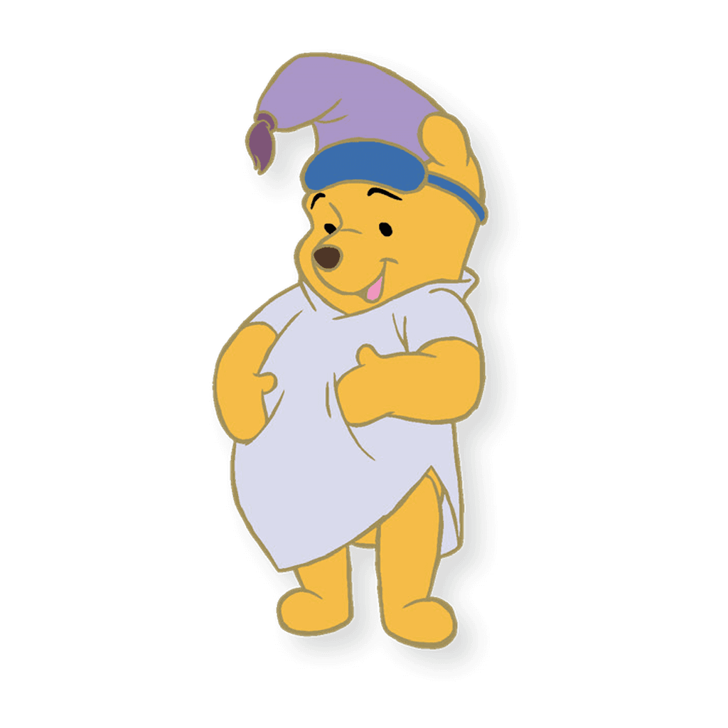 Nightgown Pooh - Winnie the Pooh Mystery Pin Collection front