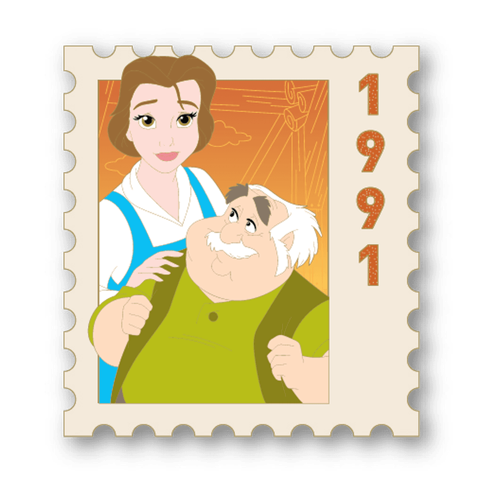 Belle & Maurice - The Ultimate Disney Stamp front