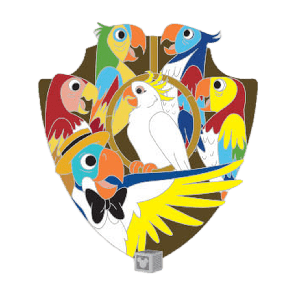 Walt Disney's Enchanted Tiki Room Crest - Pin-Cyclopedia: Attractions