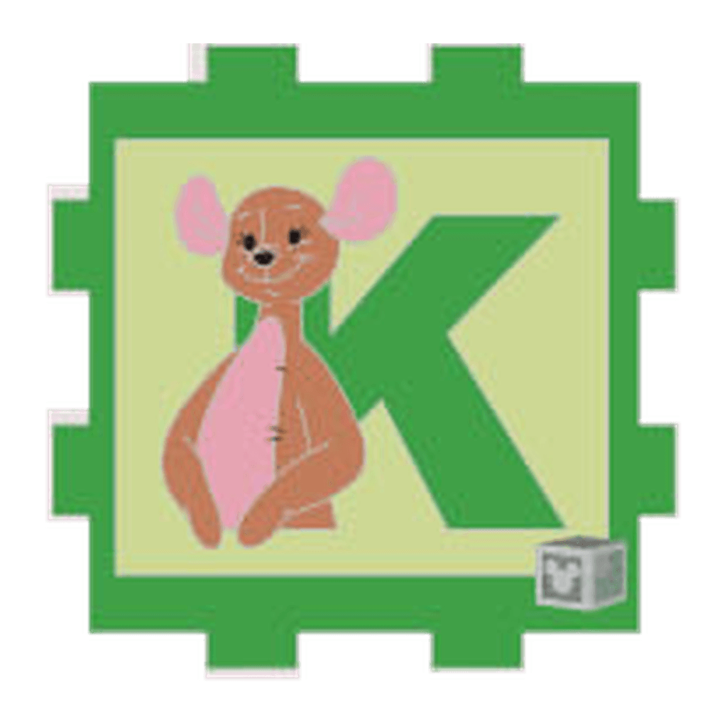K - Kanga - Alphabet Block Mystery Set