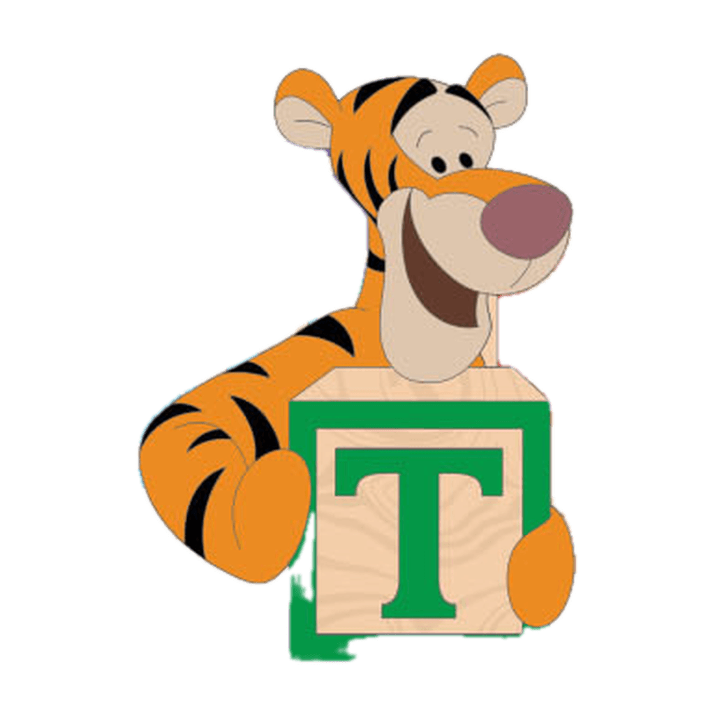 Letter T - Tigger - Disney Alphabet Collection