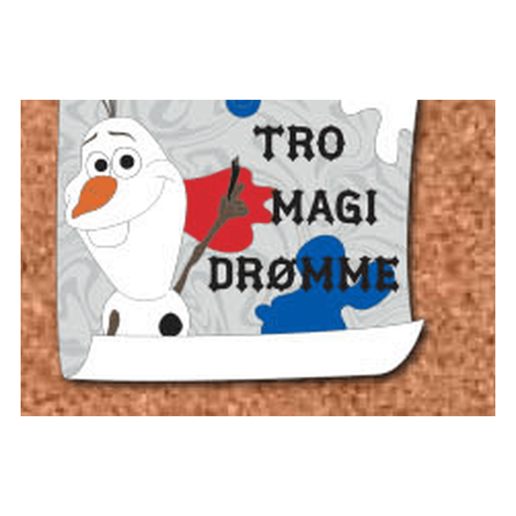 Olaf and Norwegian - Believe, Dream, Magic Character Corkboard front