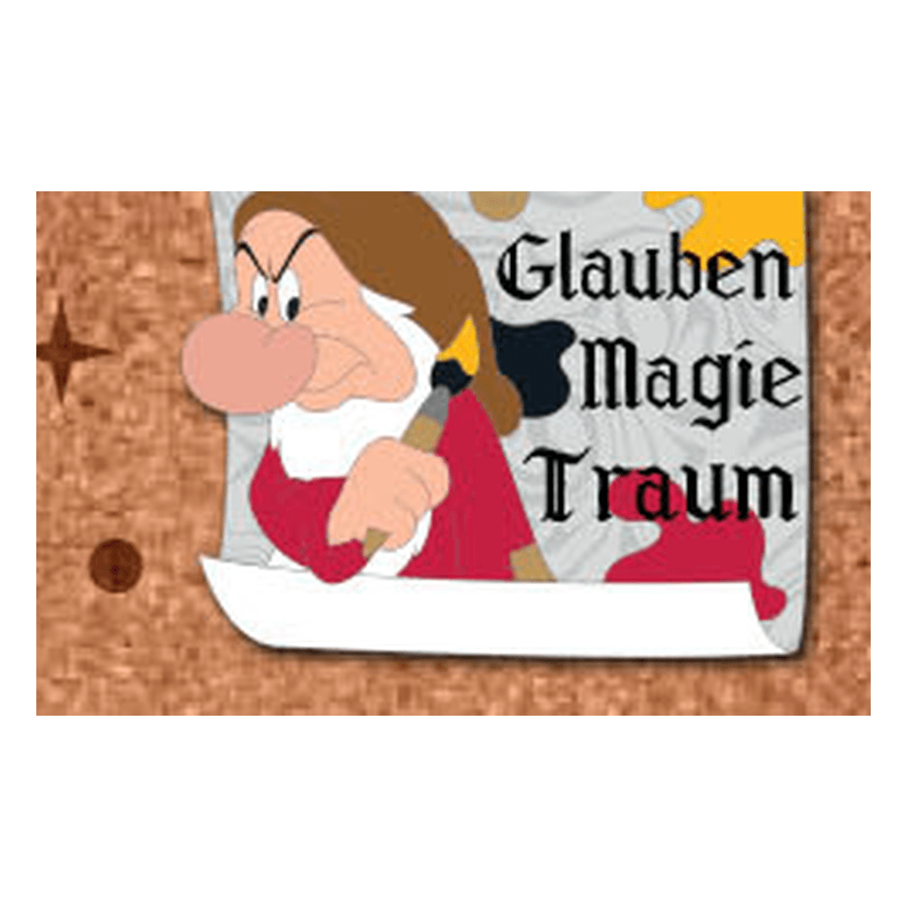 Grumpy and German - Believe, Dream, Magic Character Corkboard