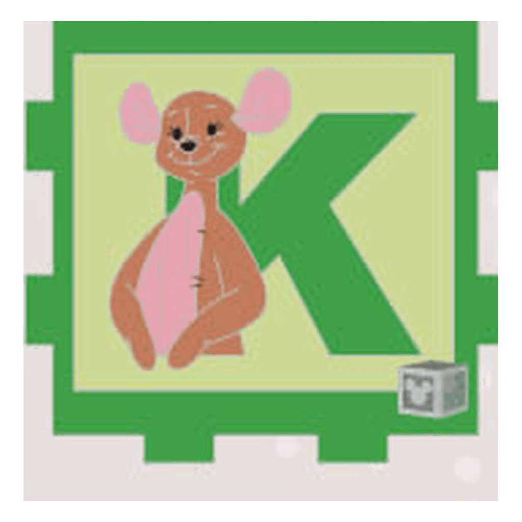 K - Kanga - Alphabet Block Mystery Set front